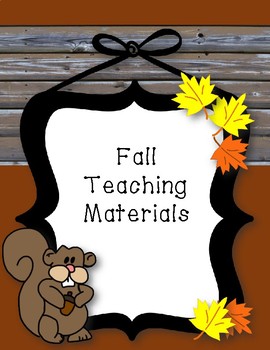 Preview of Fall Teaching Materials Binder Cover
