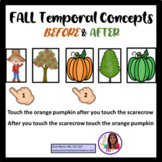 Fall Temporal Concepts BEFORE and AFTER