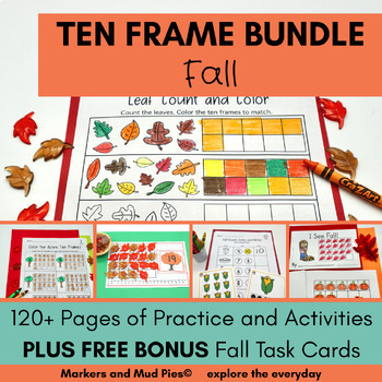 Fall Ten Frame Activities and Worksheets BUNDLE | Numbers 1 to 20 ...