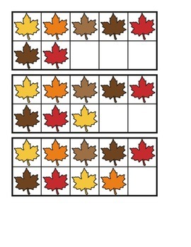 Fall Ten Frames Fun by Ladybug in Kindergarten | TPT