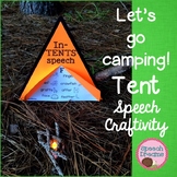 Fall Tent Speech Language Therapy Craft | Articulation and