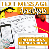 Fall Text Message Analysis Making Inferences & Citing Evidence