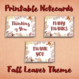 Fall Thank You Notes