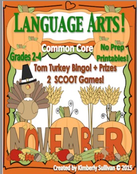 Preview of Fall Thanksgiving Activities Games Printables Common Core