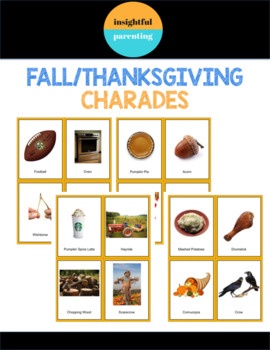 Free Thanksgiving Charades - Organized 31