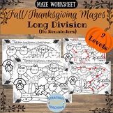 Fall/Thanksgiving Mazes: Long Division