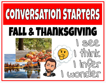 Preview of Fall & Thanksgiving Picture of the Day Conversation Starters 