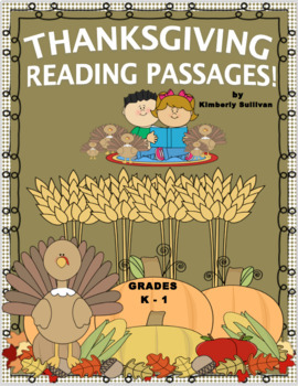 Preview of Fall Thanksgiving Reading Comprehension Google Slides 