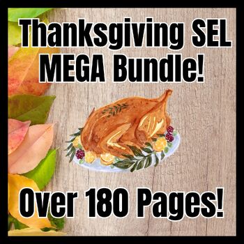 Preview of Fall & Thanksgiving Reading Comprehension and Social Emotional Learning Bundle