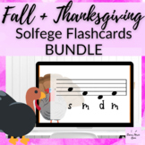 Fall + Thanksgiving Solfege Flashcards BUNDLE