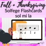 Fall + Thanksgiving Solfege Flashcards for la // PDF + Goo