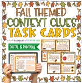 Fall Context Clues Task Card
