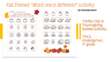 Fall/Thanksgiving Themed "Which One Is Different" Activity