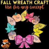 Fall Thanksgiving Wreath Craft - Skip Counting - Sight Wor