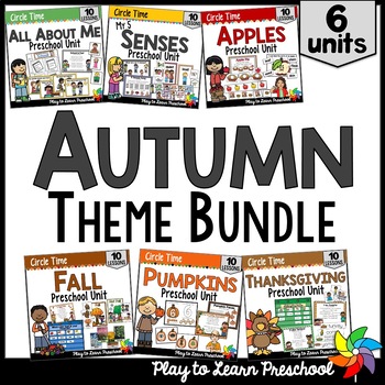 Preview of Fall Autumn Theme Activities & Lesson Plan Units for Preschool Pre-K