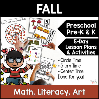 Preview of Preschool Fall Activities - Preschool Lesson Plans for Fall - PreK Lesson Plans