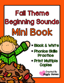 Fall Theme Beginning Sounds Mini Book