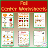 Fall Center Worksheets
