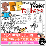 Fall Theme Emergent Reader Sight Word: See