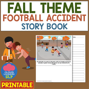 Preview of Fall Theme - Football Accident  - Story Book