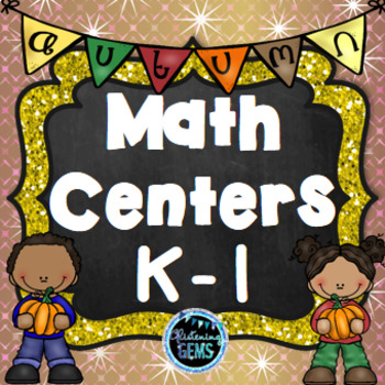 Preview of Fall Math Centers Kindergarten and First Grade