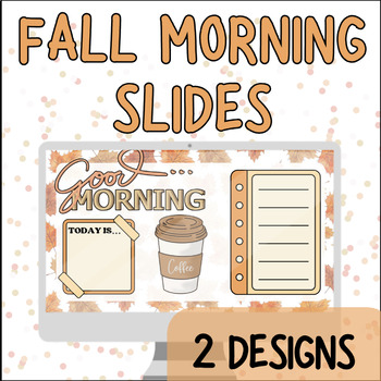 Preview of Fall Theme Morning Slide Templates Background Task Slides