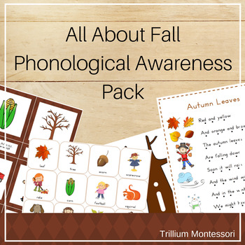 Preview of Fall Theme Phonological and Phonemic Awareness Activities