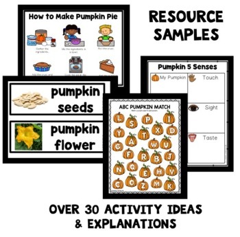 Fall Theme Preschool Lesson Plan and Fall Activities BUNDLE by