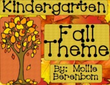 Preview of Fall Theme Unit (Kindergarten)