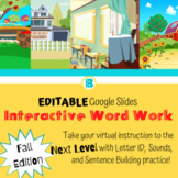 Fall Theme Word Work | Google Classroom | Distance Learning