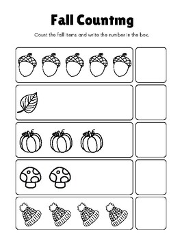 Preview of Fall Themed Activity Book for Pre-K to 1st Grade