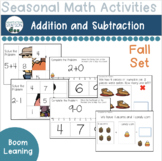 Fall Themed Addition and Subtraction Boom Decks