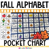 Fall Themed Alphabet Pocket Chart Center | Fall Activity f