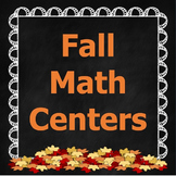 Fall Themed Back-to-School Math Centers 3rd Grade