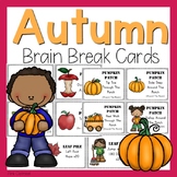 Autumn Themed Brain Break Cards