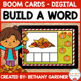 Fall-Themed Build a CVCE Word - Boom Cards - Distance Learning