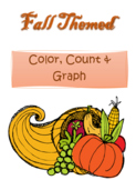 Fall Themed Color, Count & Graph Worksheets