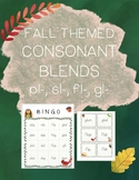 Fall Themed Consonant-L Blends BINGO