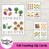 Fall Themed Counting Clip Cards - Preschool | PreK | Kindergarten