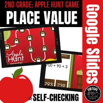 Preview of Fall-Themed Digital Apple Place Value Hunt Game (Expanded, Standard Form, etc.)