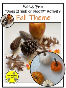 Preview of Fall-Themed Does It Sink or Float? Observation Activity