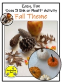 Fall-Themed Does It Sink or Float? Observation Activity