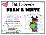 Fall Themed Draw and Write Directed Drawing