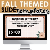 Fall Themed Editable Timer Slide Templates