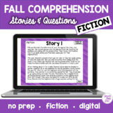 Fall Themed Fiction Comprehension Stories & Questions Boom