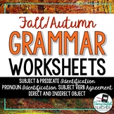 Fall Grammar Worksheets