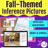 Fall-Themed Inference Pictures Real Photo Task Cards for L