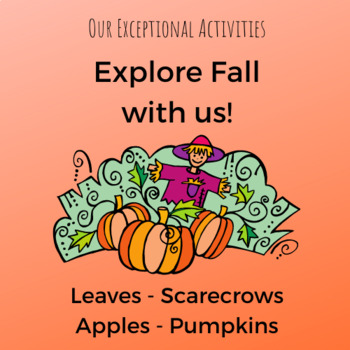 Preview of Fall Themed Lesson Plans for Special Needs, Special Education, One Month