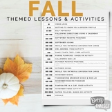 Fall Themed Lessons & Activities for Older Students [print