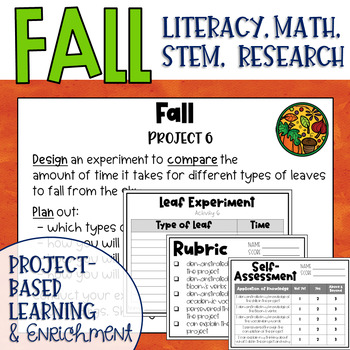 Preview of Fall Themed Makerspace Project Based Learning and Enrichment Task Cards